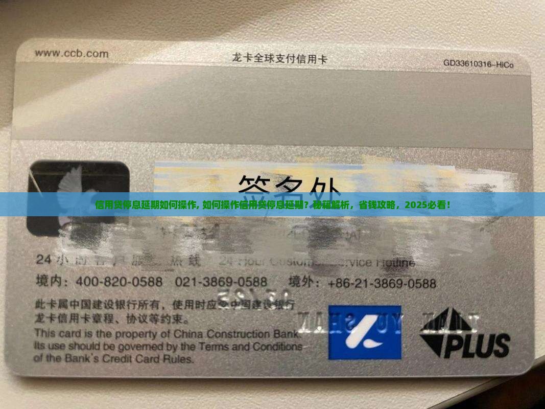 信用贷停息延期如何操作