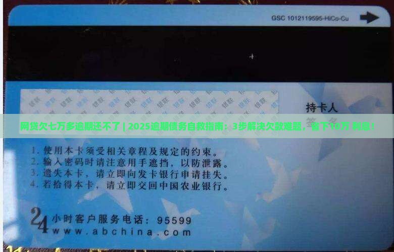 网贷欠七万多逾期还不了