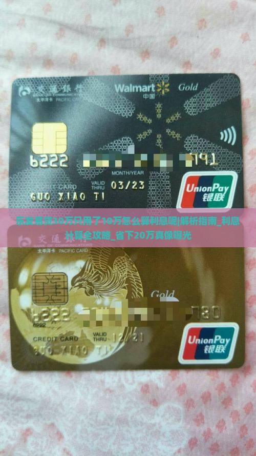 乐发易贷30万只用了10万怎么算利息呢