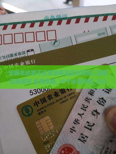 安鑫花逾期不还款后果及应对措施
