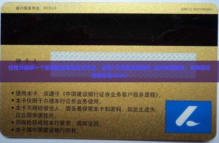任性贷逾期一个星期的后果及应对方法