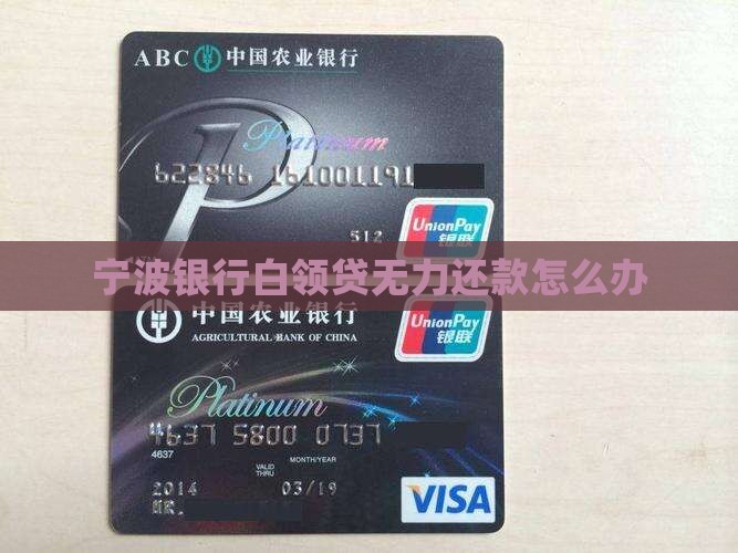 宁波银行白领贷无力还款怎么办