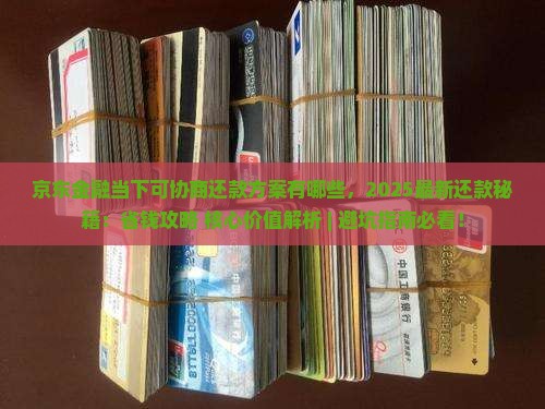 京东金融当下可协商还款方案有哪些