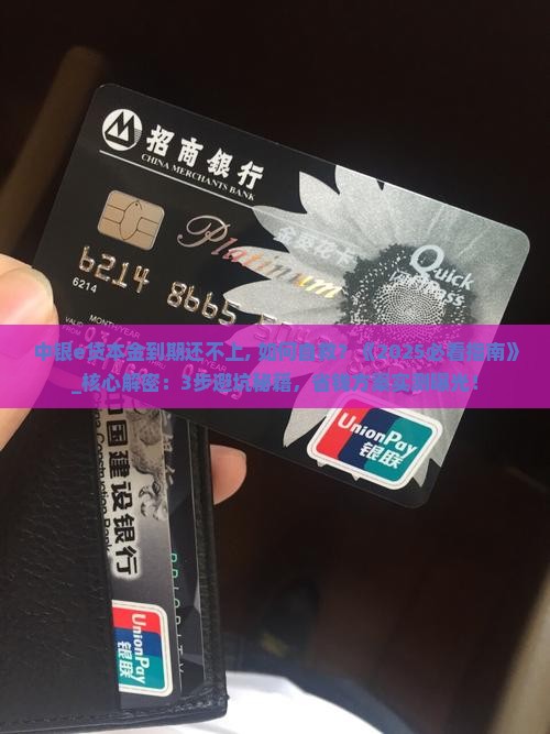 中银e贷本金到期还不上