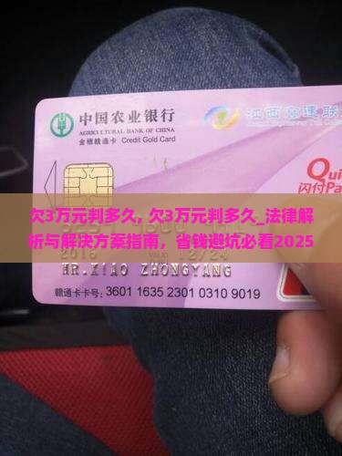 欠微粒贷3万元判多久