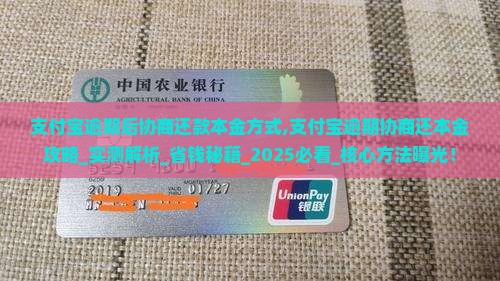 支付宝逾期后协商还款本金方式