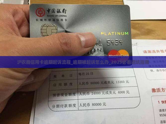 沪农商信用卡逾期起诉流程