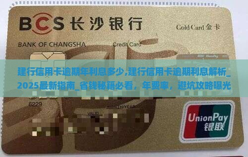 建行信用卡逾期年利息多少