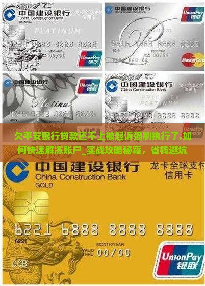 欠平安银行贷款还不上被起诉强制执行了