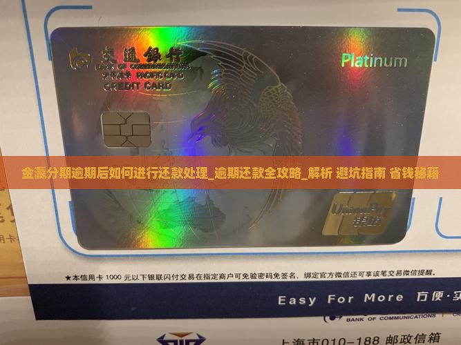 金瀛分期逾期后如何进行还款处理