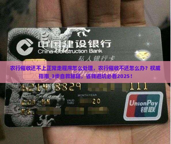 农行催收还不上正常走程序怎么处理