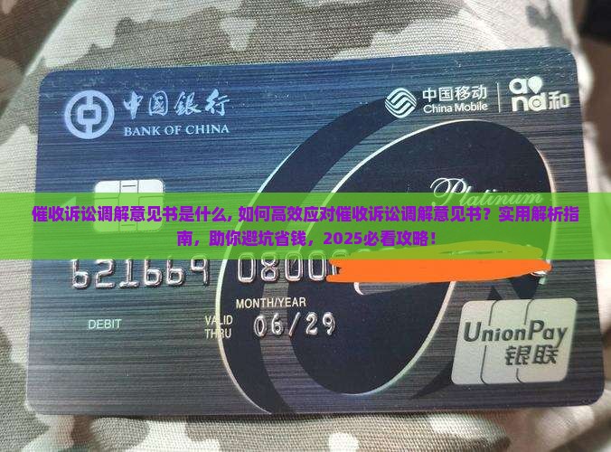 催收诉讼调解意见书是什么