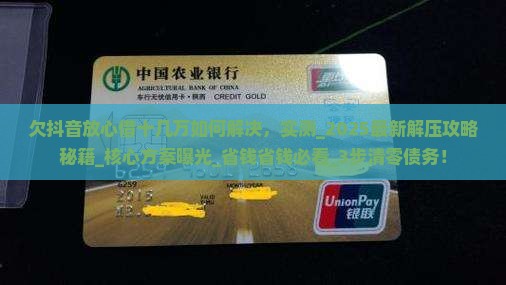欠抖音放心借十几万如何解决