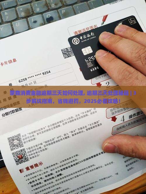 蒙商消费金融逾期三天如何处理
