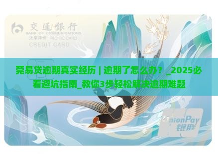 莞易贷逾期真实经历