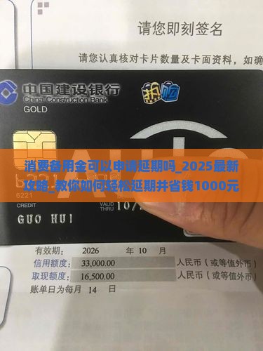 消费备用金可以申请延期吗