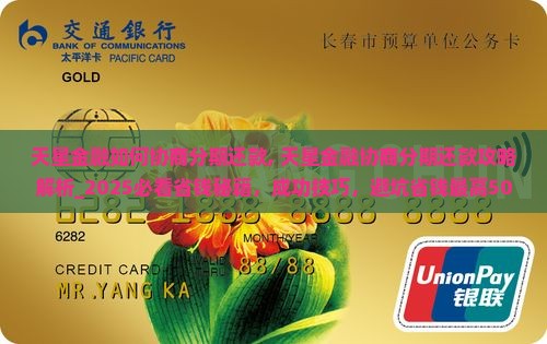 天星金融如何协商分期还款