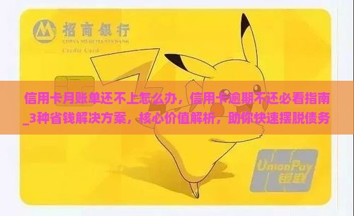 信用卡月账单还不上怎么办