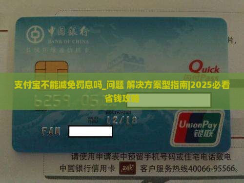 支付宝不能减免罚息吗怎么解决