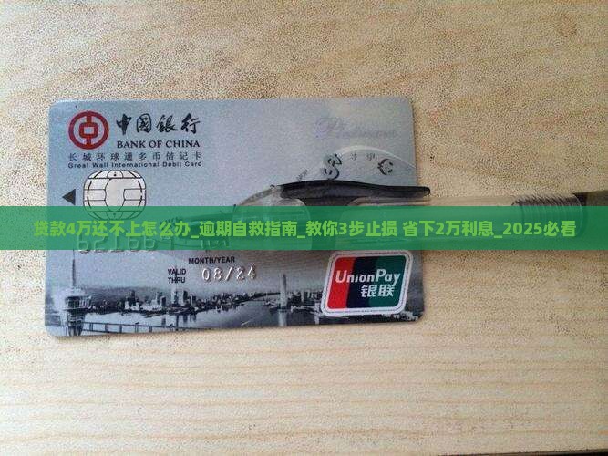 贷款4万现金还不上怎么办