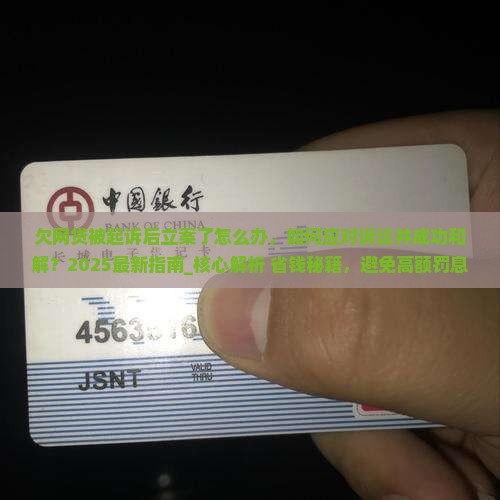 欠网贷被起诉后立案了怎么办 欠网贷被起诉后立案了怎么办
