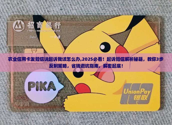 农业信用卡发短信说起诉我该怎么办