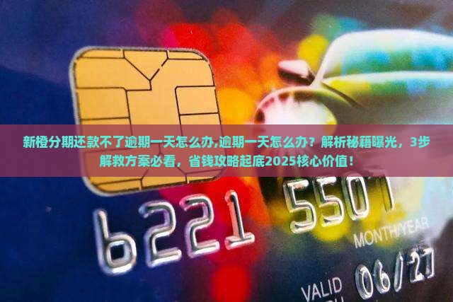新橙分期还款不了逾期一天怎么办 新橙分期还款不了逾期一天怎么办