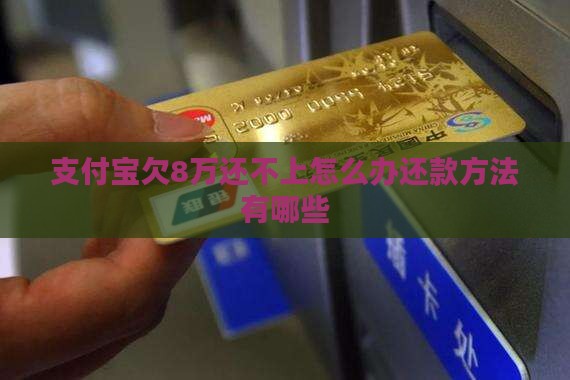 支付宝欠8万还不上怎么办还款方法有哪些 支付宝欠8万还不上怎么办还款方法有哪些