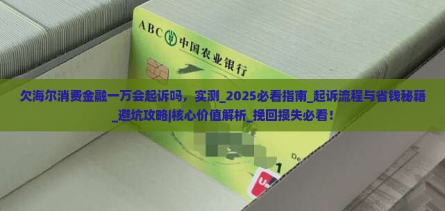 欠海尔消费金融一万会起诉吗