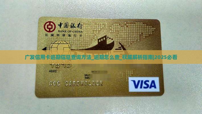 广发信用卡逾期信息查询方法