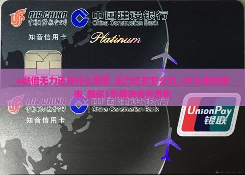 e融借无力还款什么意思
