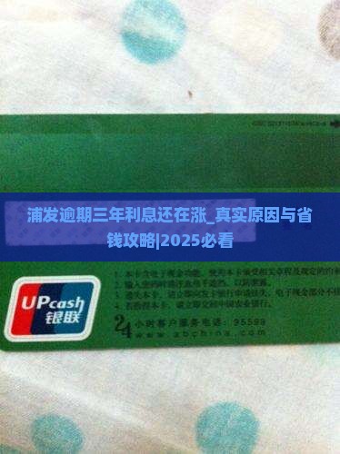 浦发逾期三年利息还在涨