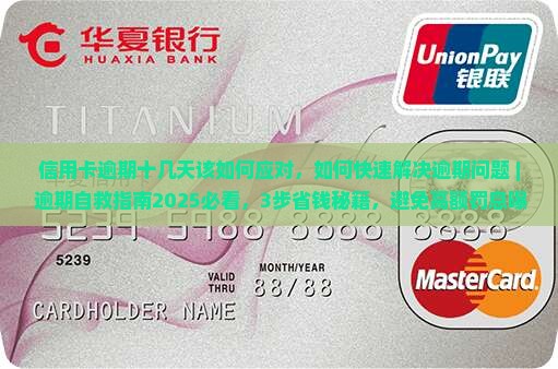 信用卡逾期十几天该如何应对