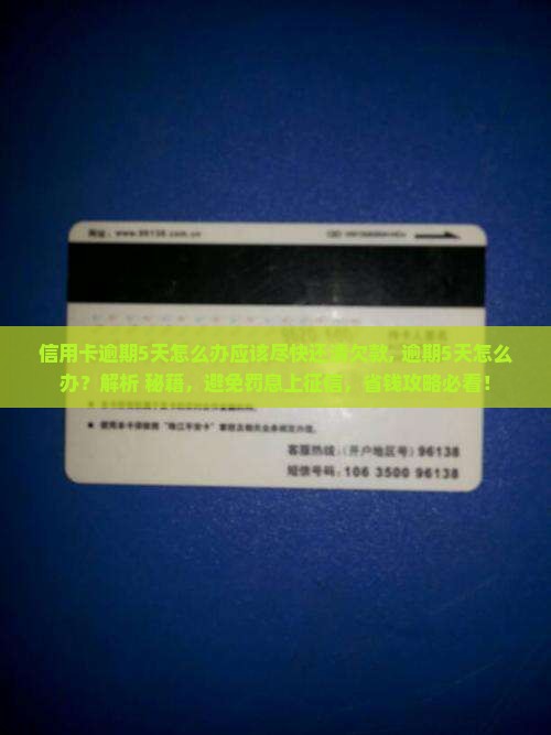 信用卡逾期5天怎么办应该尽快还清欠款