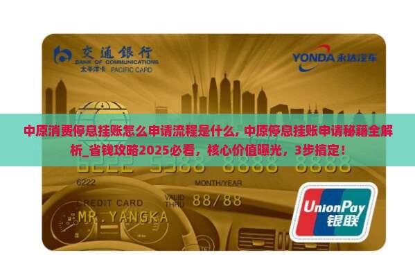 中原消费停息挂账怎么申请流程是什么