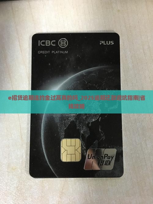 e招贷逾期违约金过高真的吗