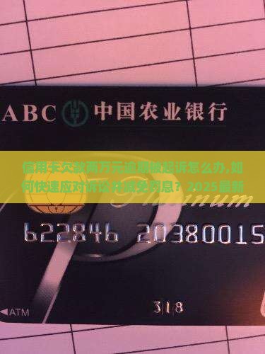 信用卡欠款两万元逾期被起诉怎么办 信用卡欠款两万元逾期被起诉怎么办