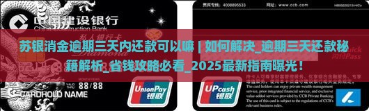 苏银消金逾期三天内还款可以嘛如何解决