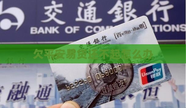 欠平安易贷还不起怎么办