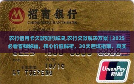 农行信用卡欠款如何解决