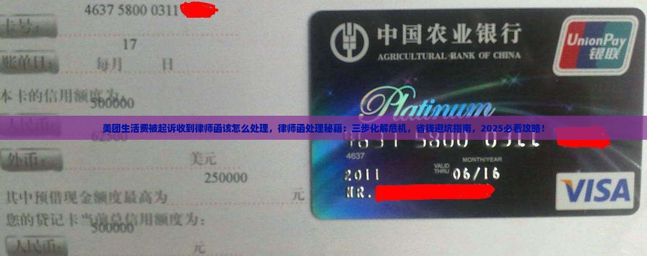 美团生活费被起诉收到律师函该怎么处理