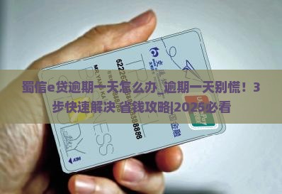 蜀信e贷逾期一天怎么办
