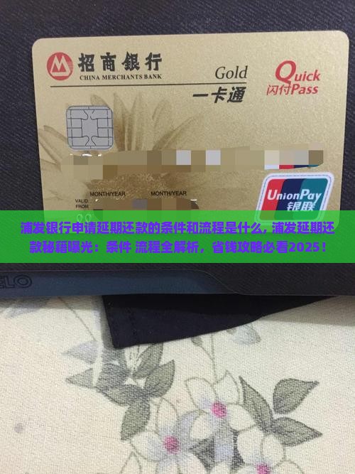 浦发银行申请延期还款的条件和流程是什么