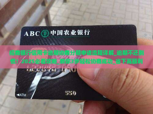 招商银行信用卡逾期协商分期申请流程详解