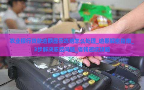 农业银行贷款逾期显示冻结怎么处理 农业银行贷款逾期显示冻结怎么处理