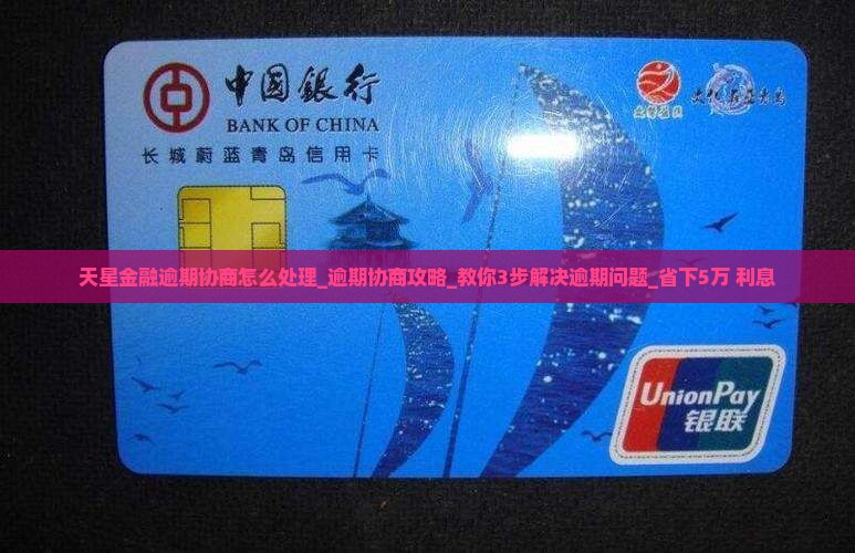 天星金融逾期协商怎么处理