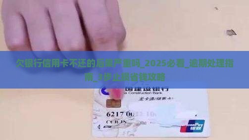 欠银行信用卡不还的后果严重吗