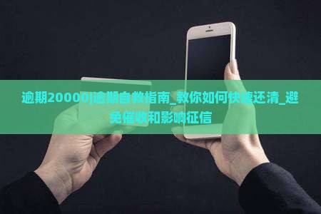 360借条逾期20000该怎么办 360借条逾期20000该怎么办