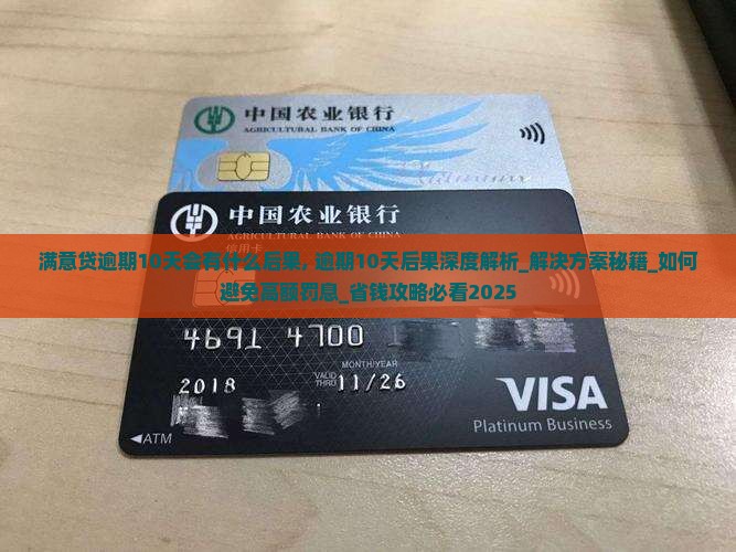 满意贷逾期10天会有什么后果