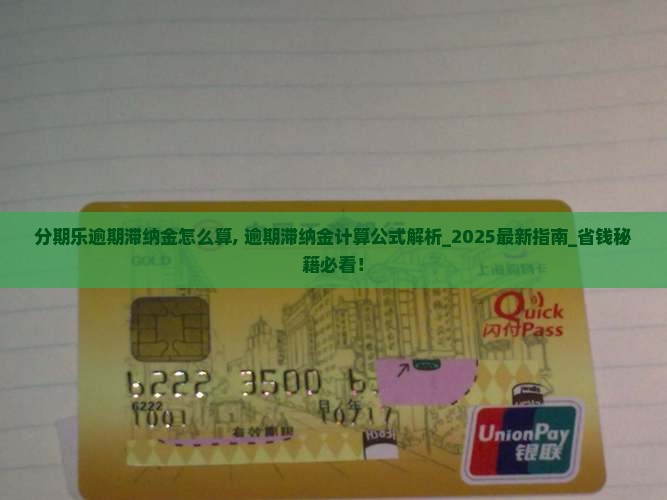 分期乐逾期滞纳金怎么算